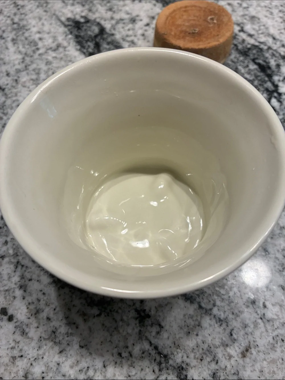 Edwin Jagger porcelain ivory shaving mug with brush